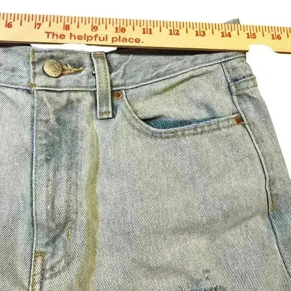 BDG Urban Outfitters Light Wash Bootcut Distressed Denim Jeans Size 27 High Rise - Picture 8 of 10